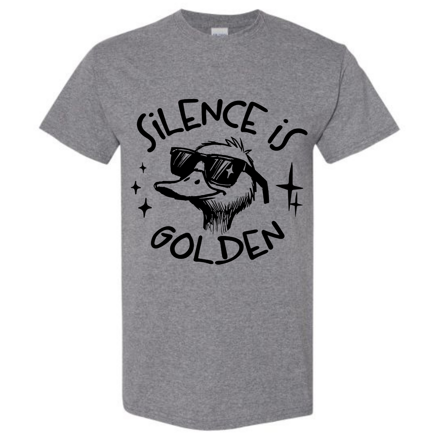 BISHAM SILENCE IS GOLDEN GOOSE TEE