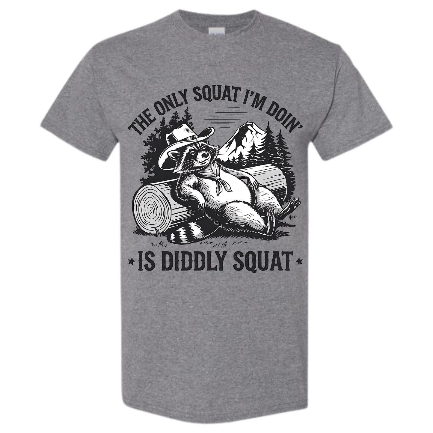 BISHAM DIDDLY SQUAT RACOON TEE