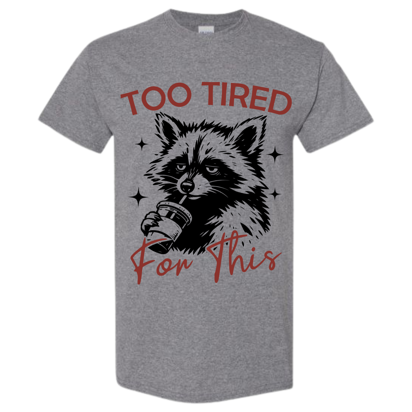 BISHAM TOO TIRED RACOON TEE