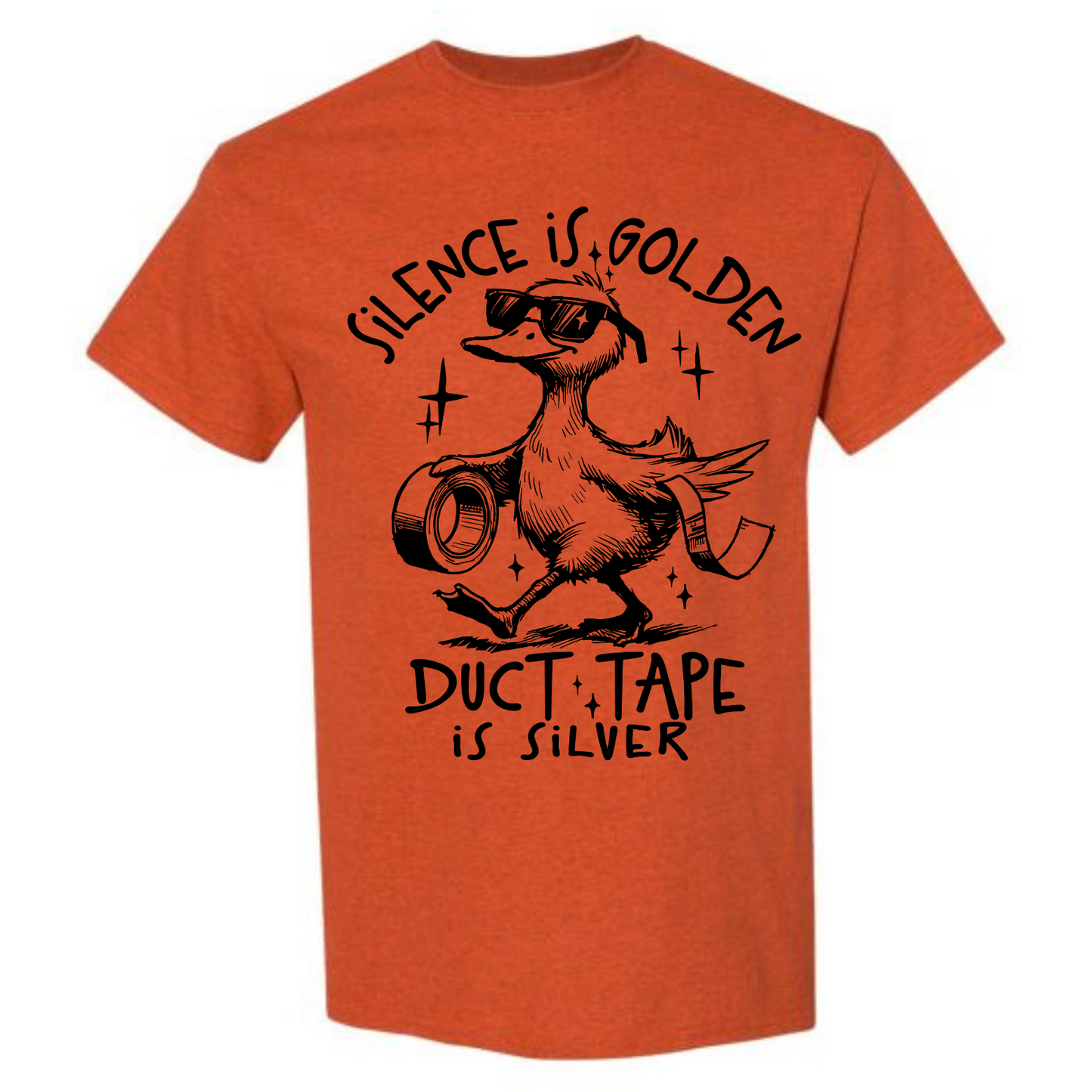BISHAM DUCT TAPE SILVER GOOSE TEE