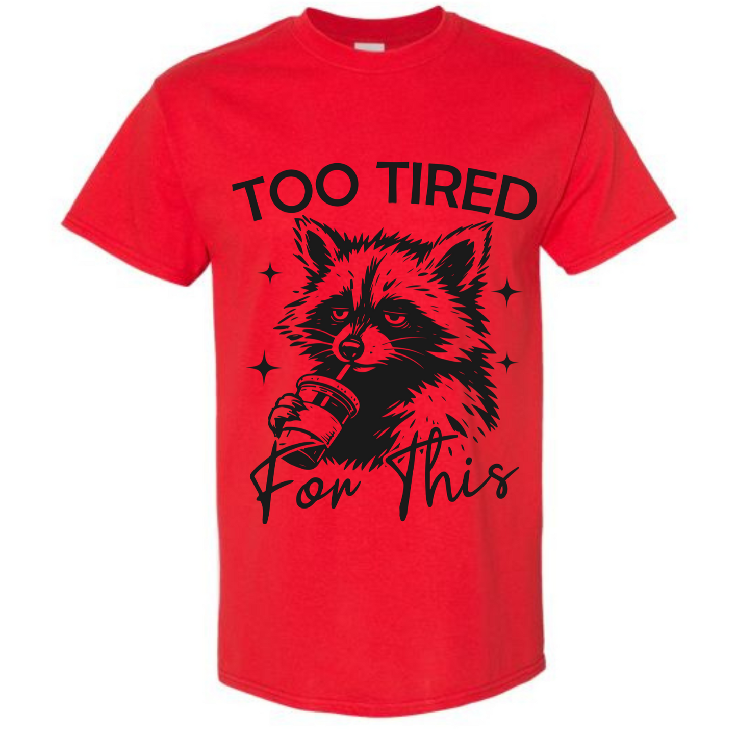 BISHAM TOO TIRED RACOON TEE