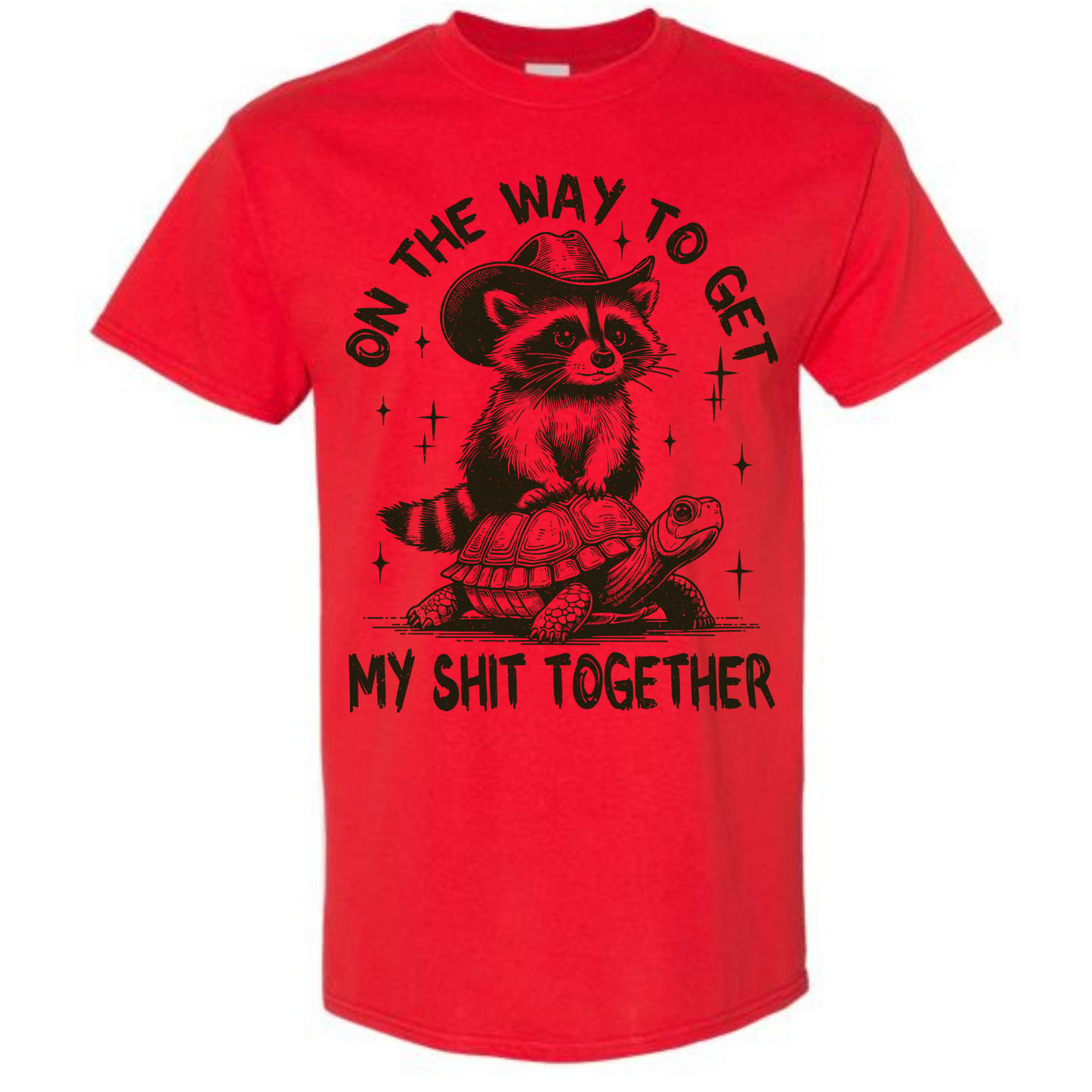 BISHAM SHIT TOGETHER RACOON TEE