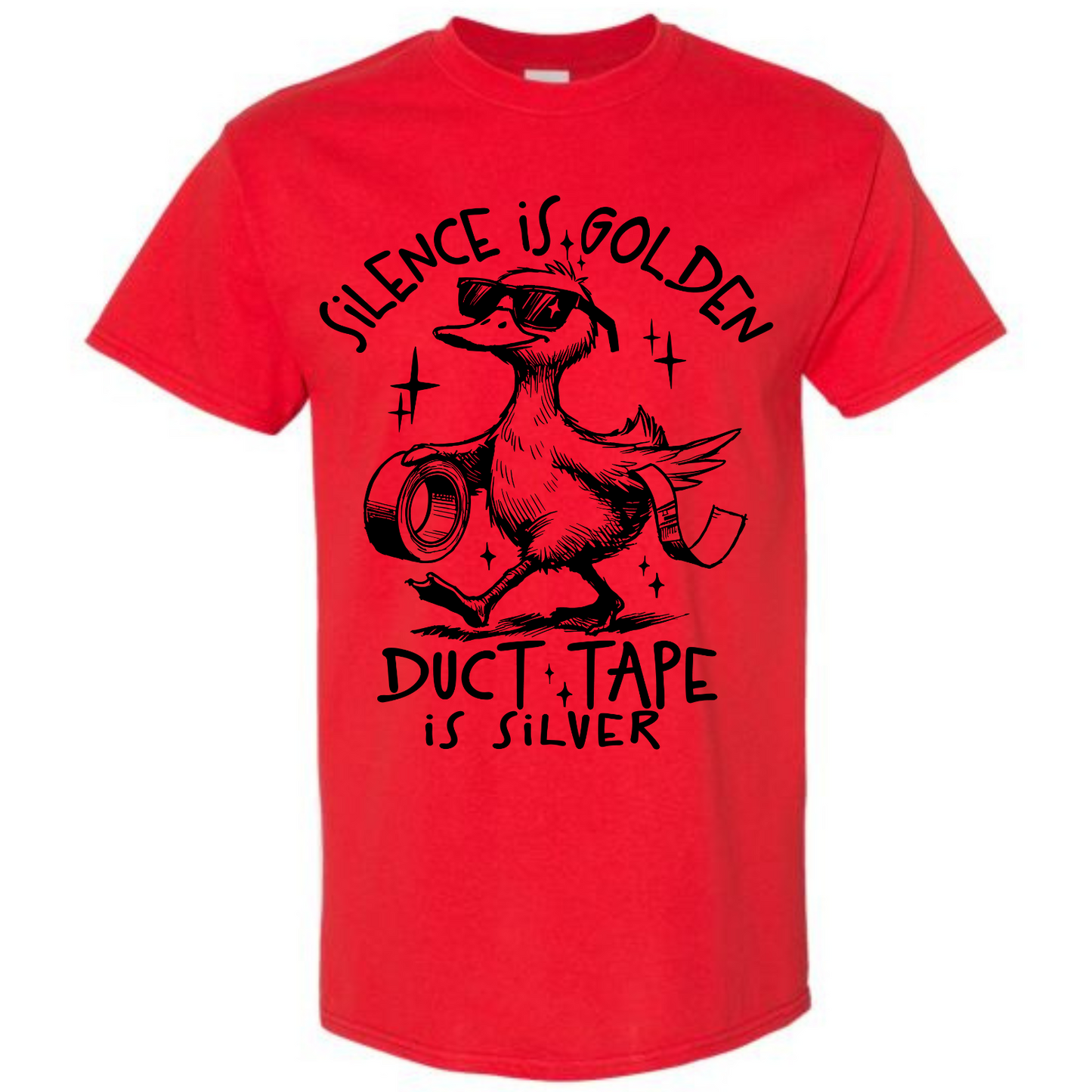BISHAM DUCT TAPE SILVER GOOSE TEE