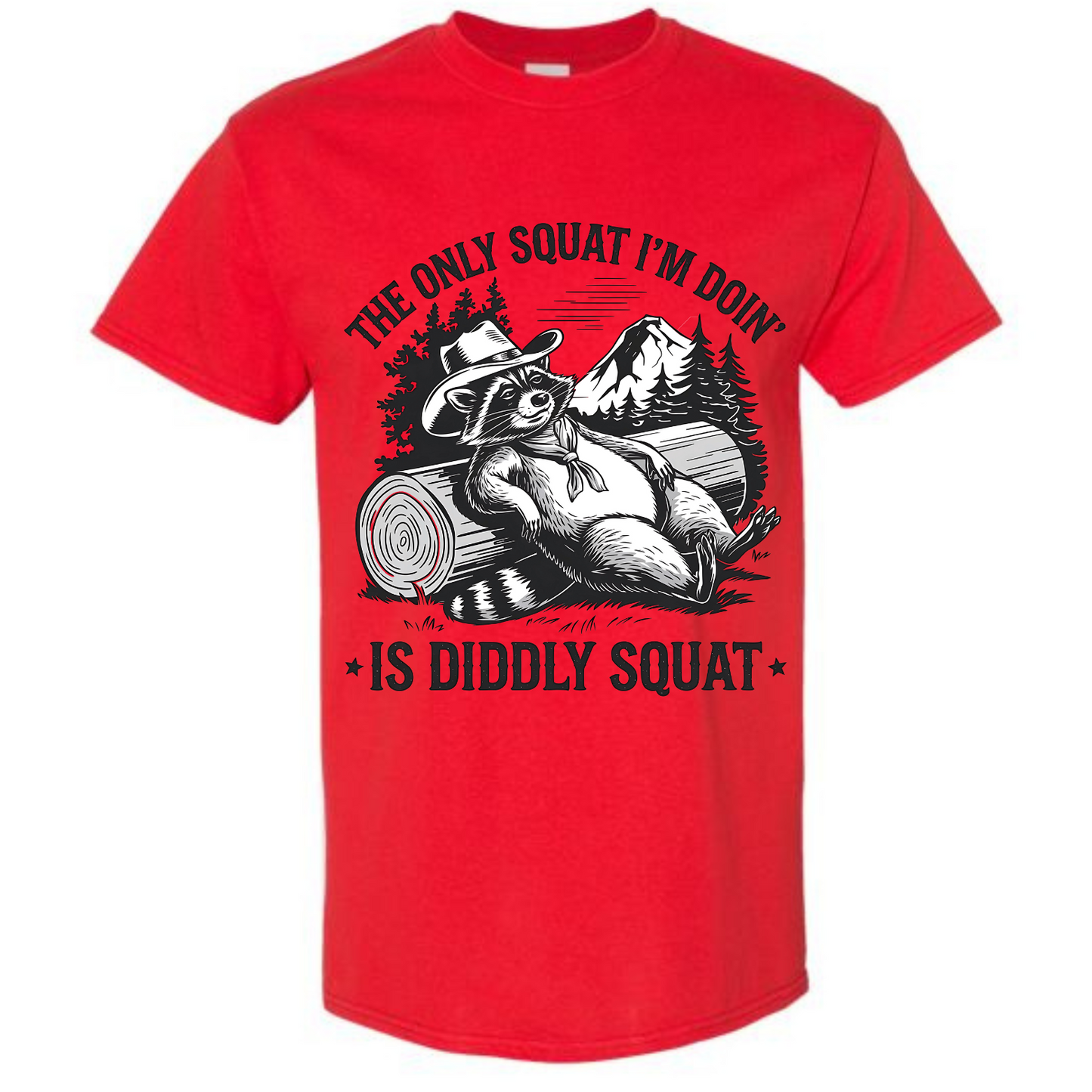 BISHAM DIDDLY SQUAT RACOON TEE