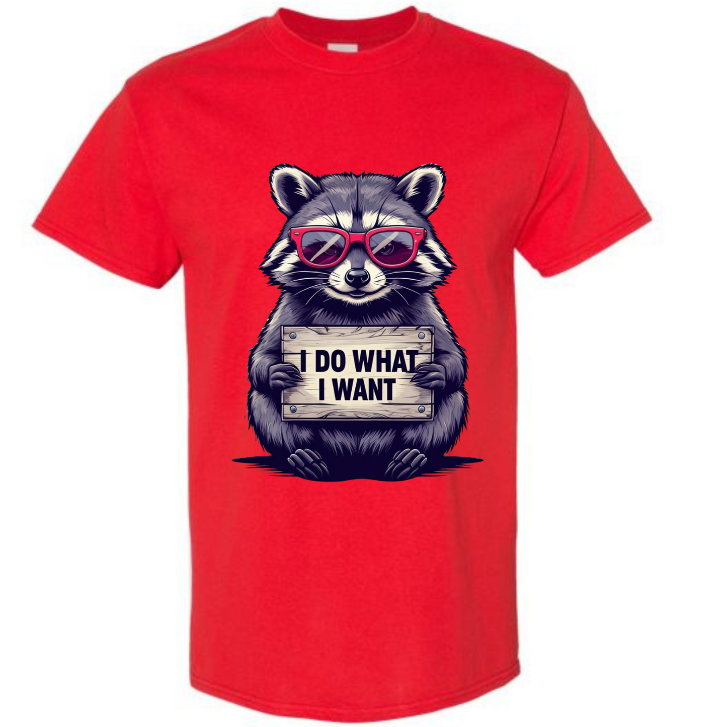 BISHAM I DO WHAT IWANT RACOON TEE