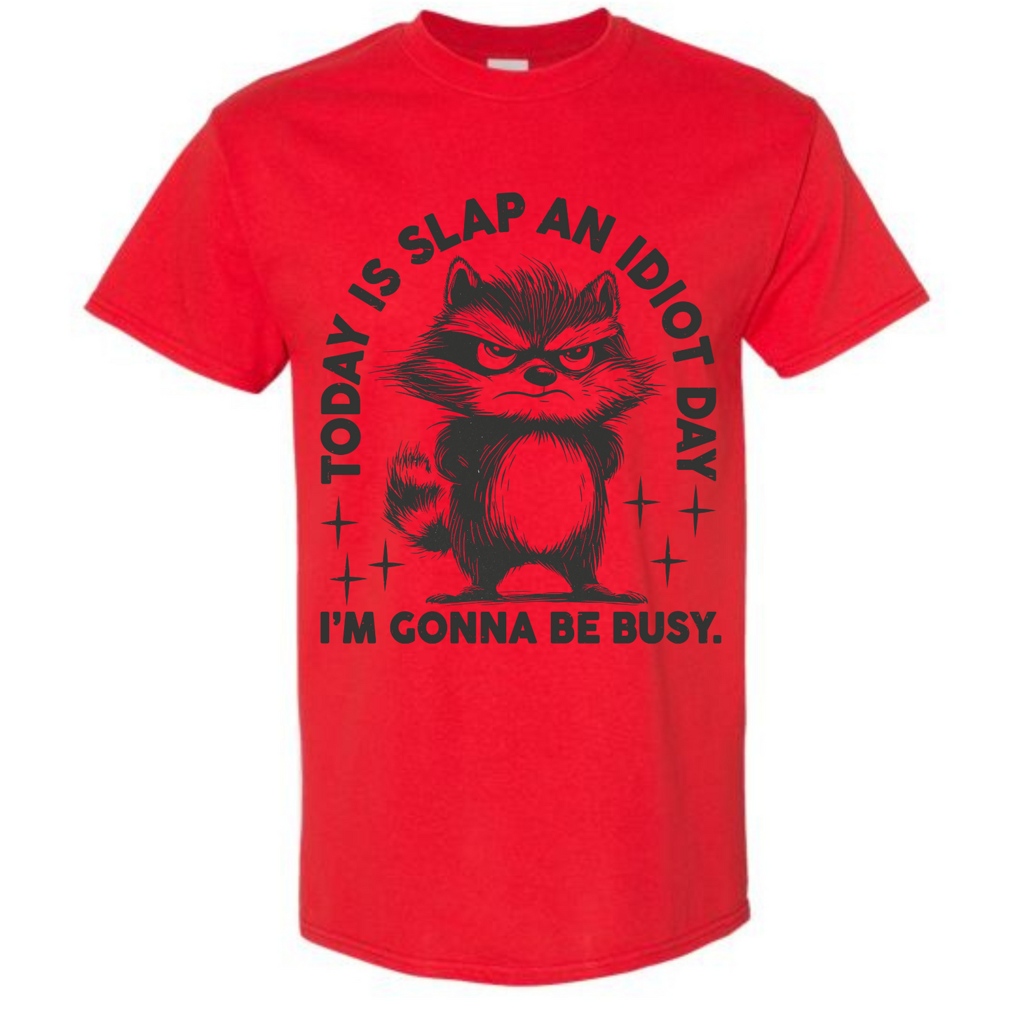 BISHAM SLAP AN IDIOT RACOON TEE