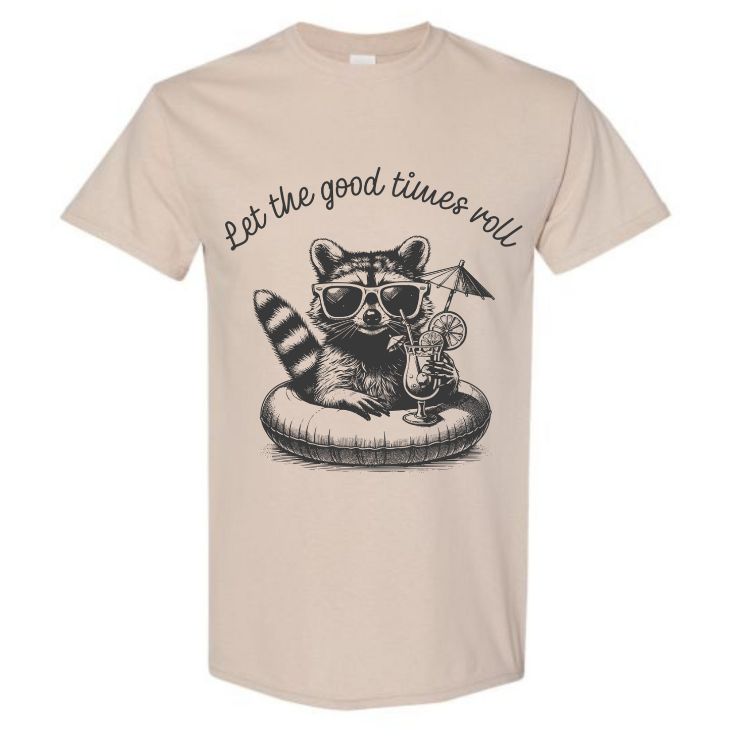 BISHAM LET THE GOOD TIMES ROLL RACOON TEE