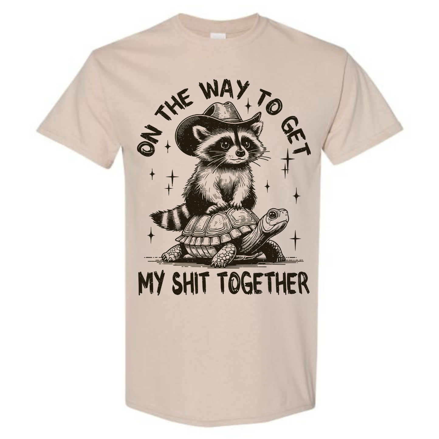 BISHAM SHIT TOGETHER RACOON TEE