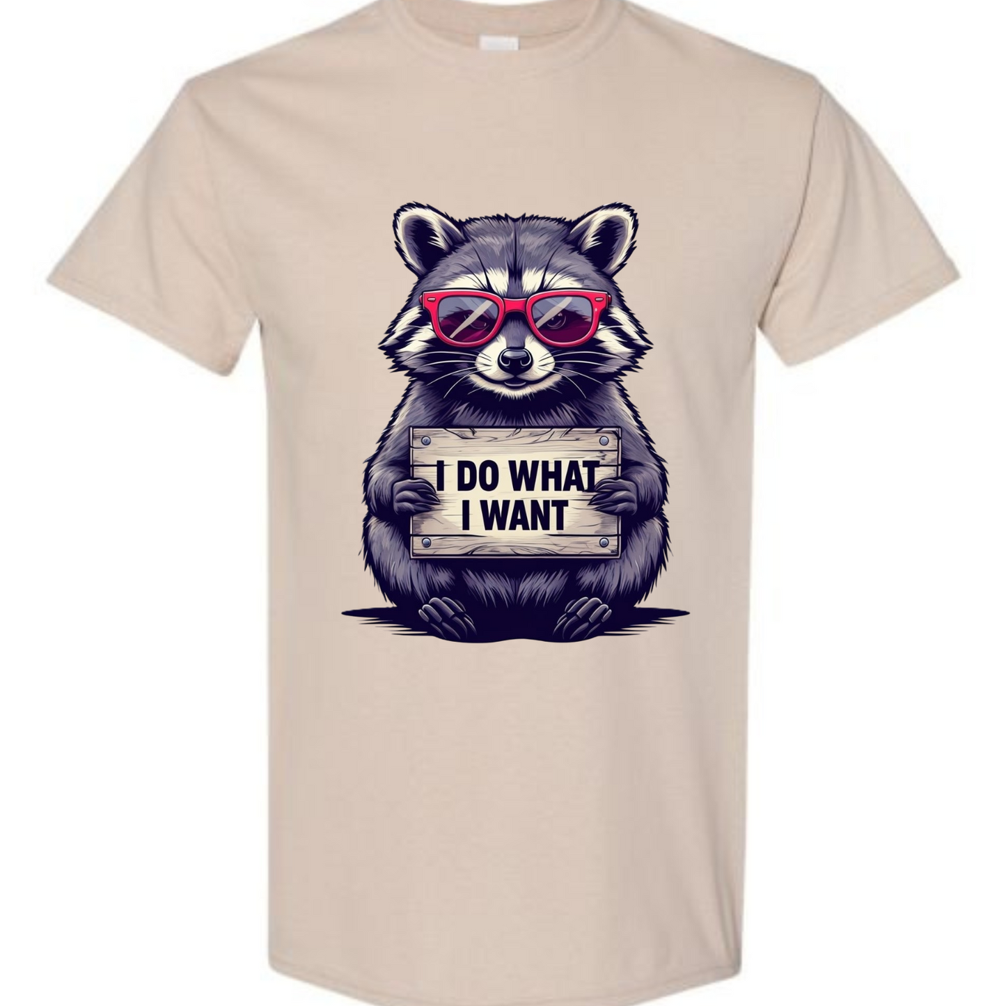 BISHAM I DO WHAT IWANT RACOON TEE