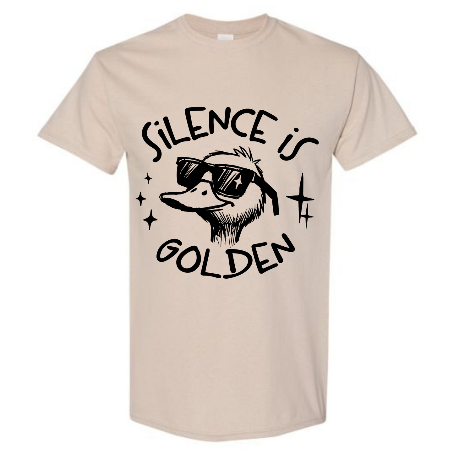 BISHAM SILENCE IS GOLDEN GOOSE TEE