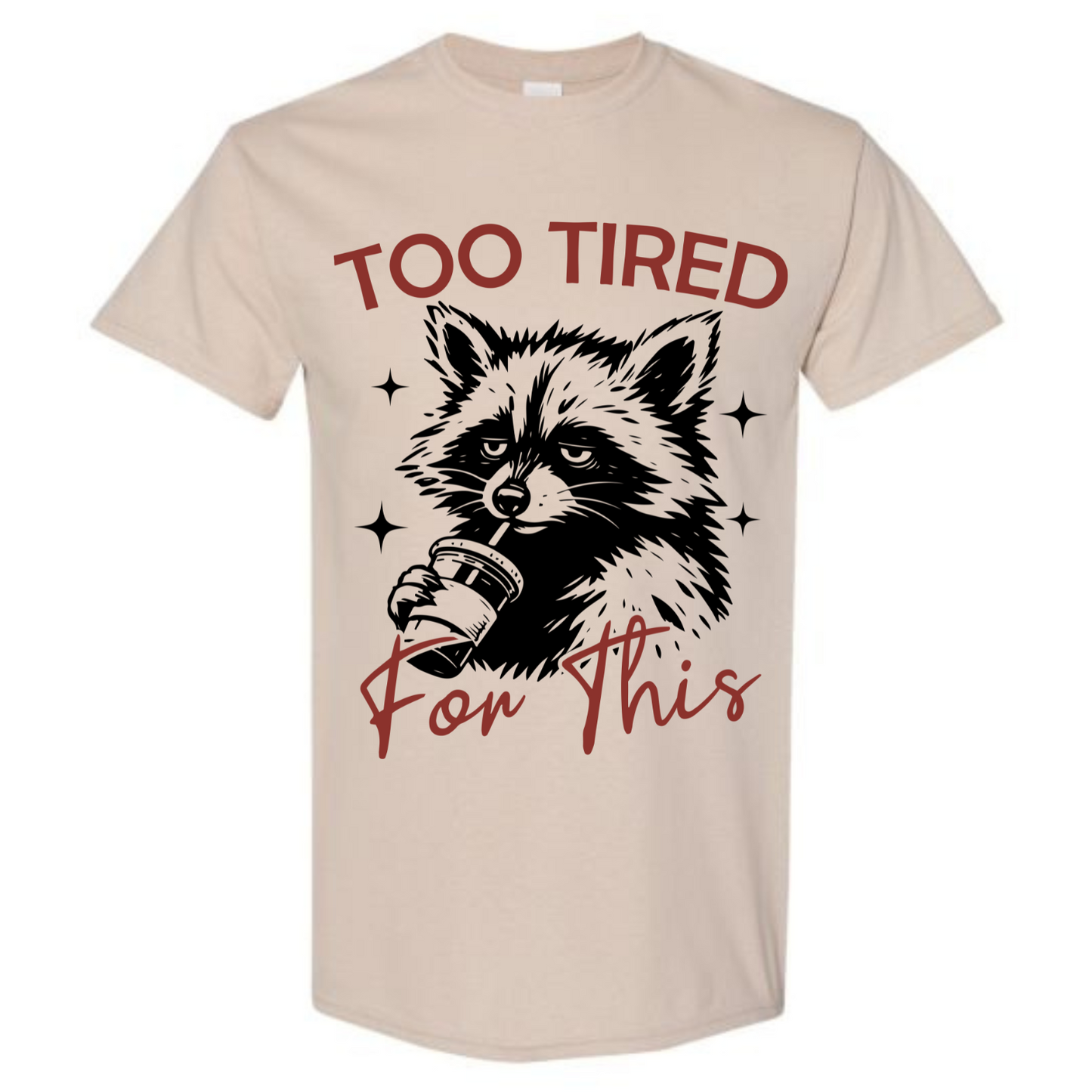 BISHAM TOO TIRED RACOON TEE