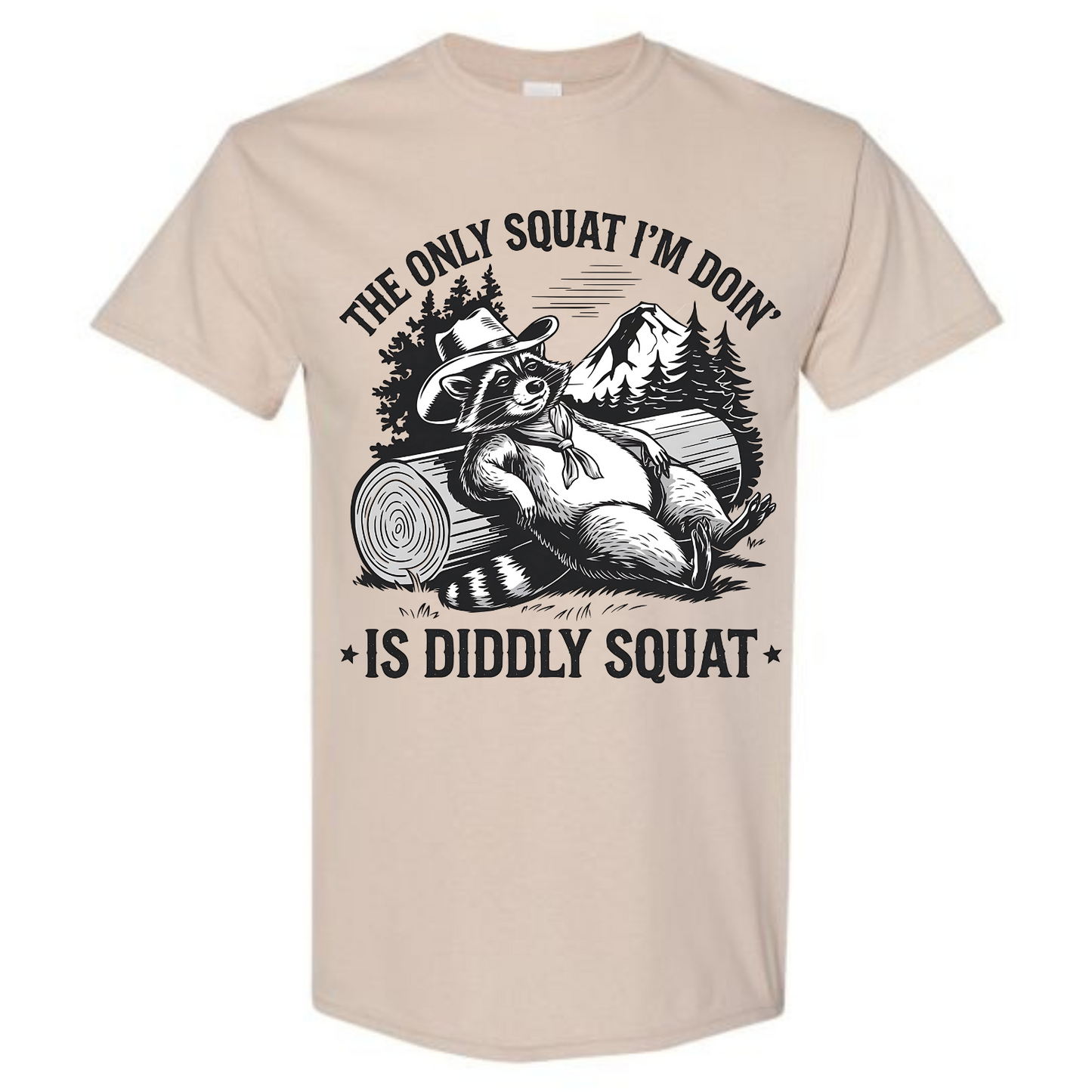 BISHAM DIDDLY SQUAT RACOON TEE