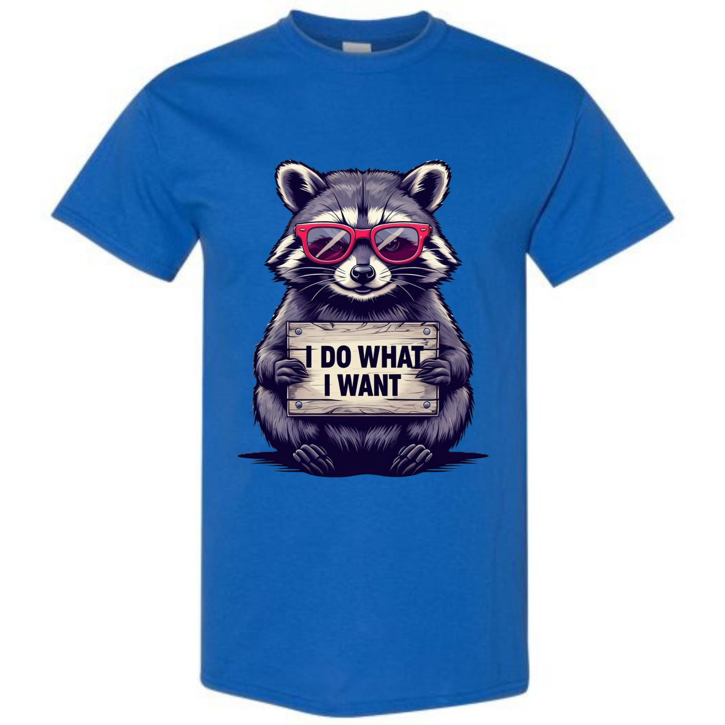BISHAM I DO WHAT IWANT RACOON TEE