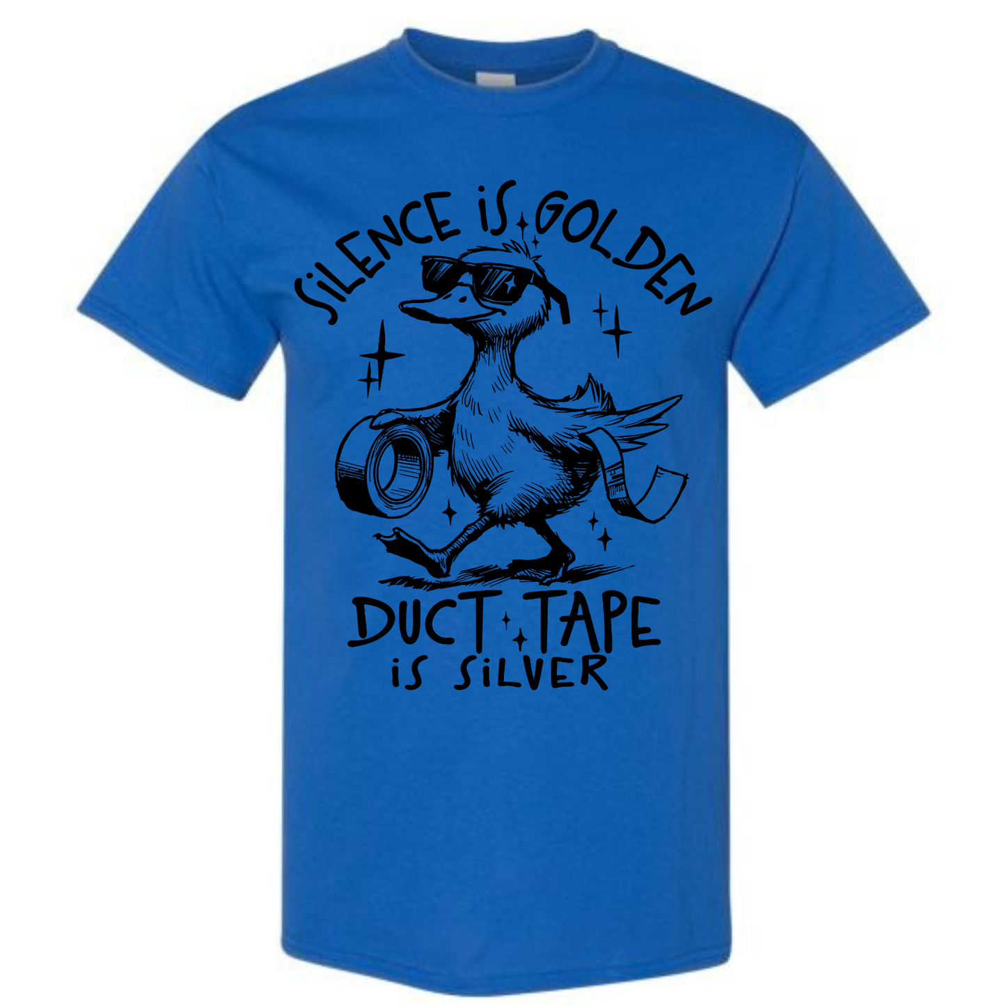 BISHAM DUCT TAPE SILVER GOOSE TEE