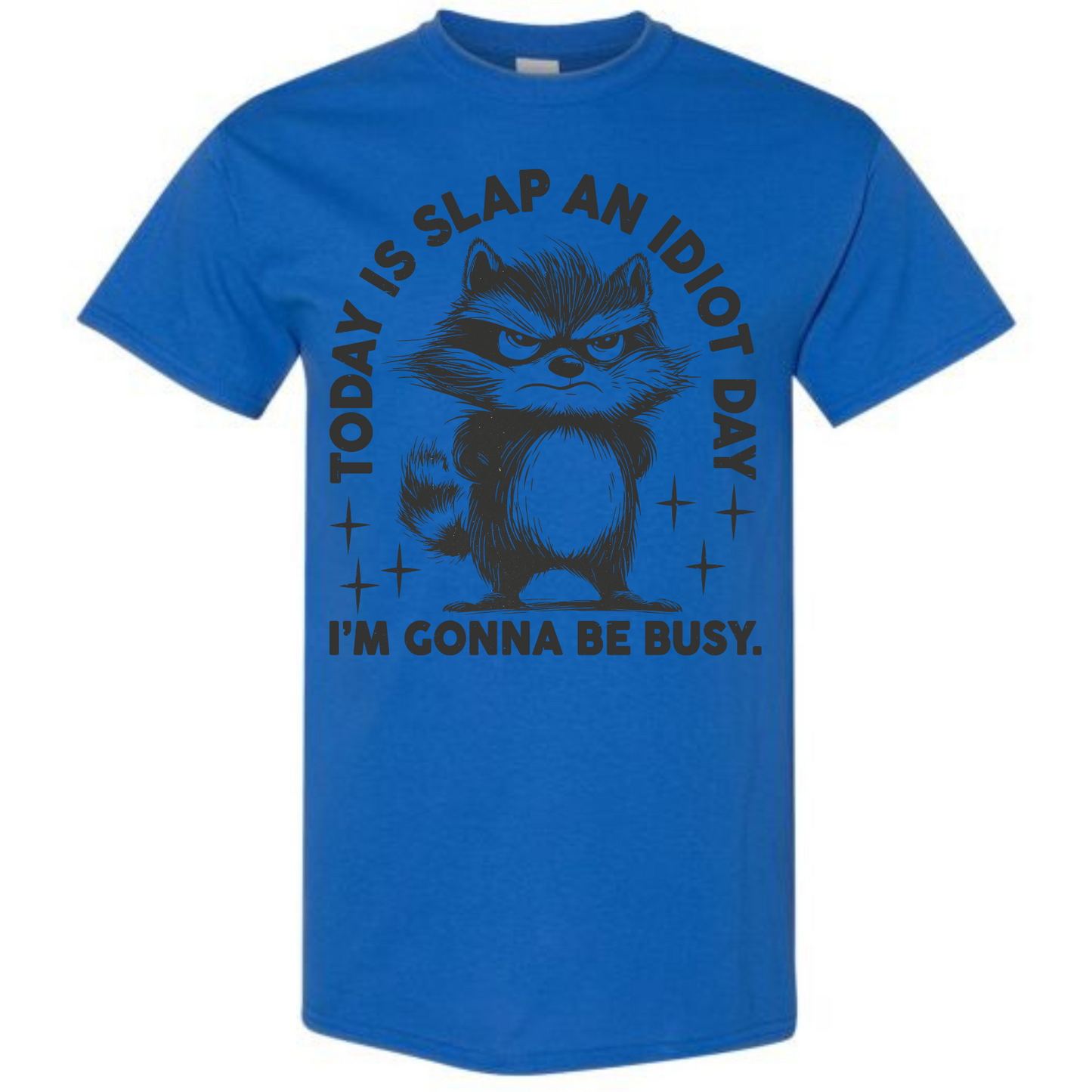 BISHAM SLAP AN IDIOT RACOON TEE