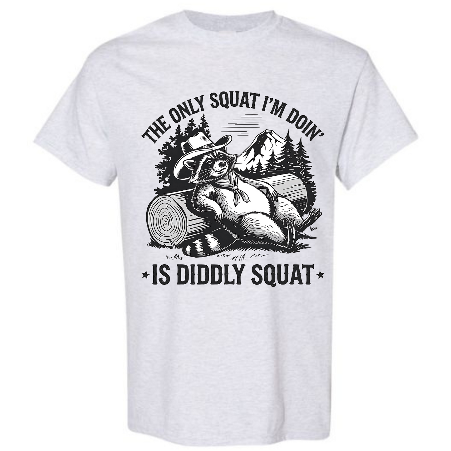 BISHAM DIDDLY SQUAT RACOON TEE