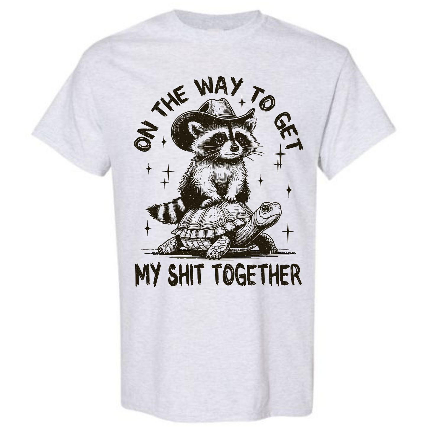 BISHAM SHIT TOGETHER RACOON TEE