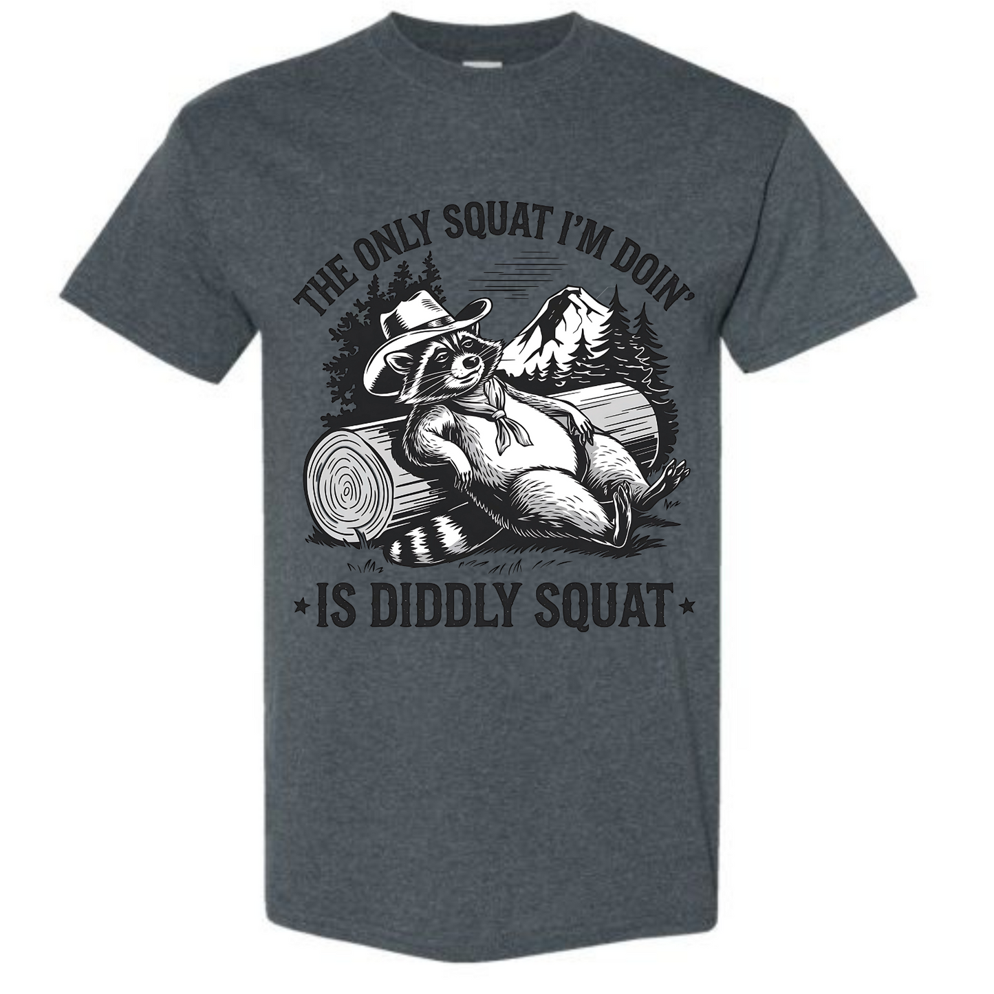 BISHAM DIDDLY SQUAT RACOON TEE