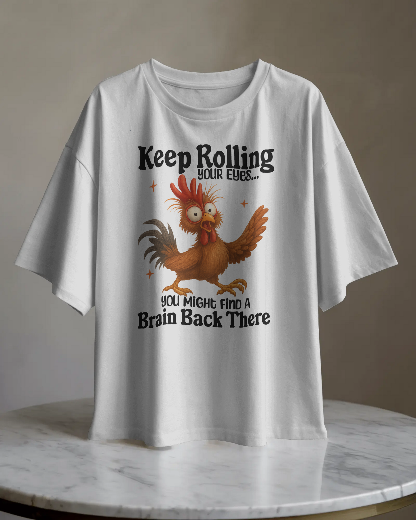 BISHAM KEEP ROLLING YOUR EYES TEE