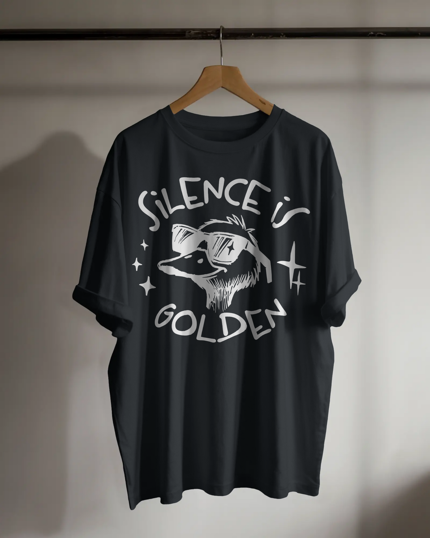 BISHAM SILENCE IS GOLDEN GOOSE TEE