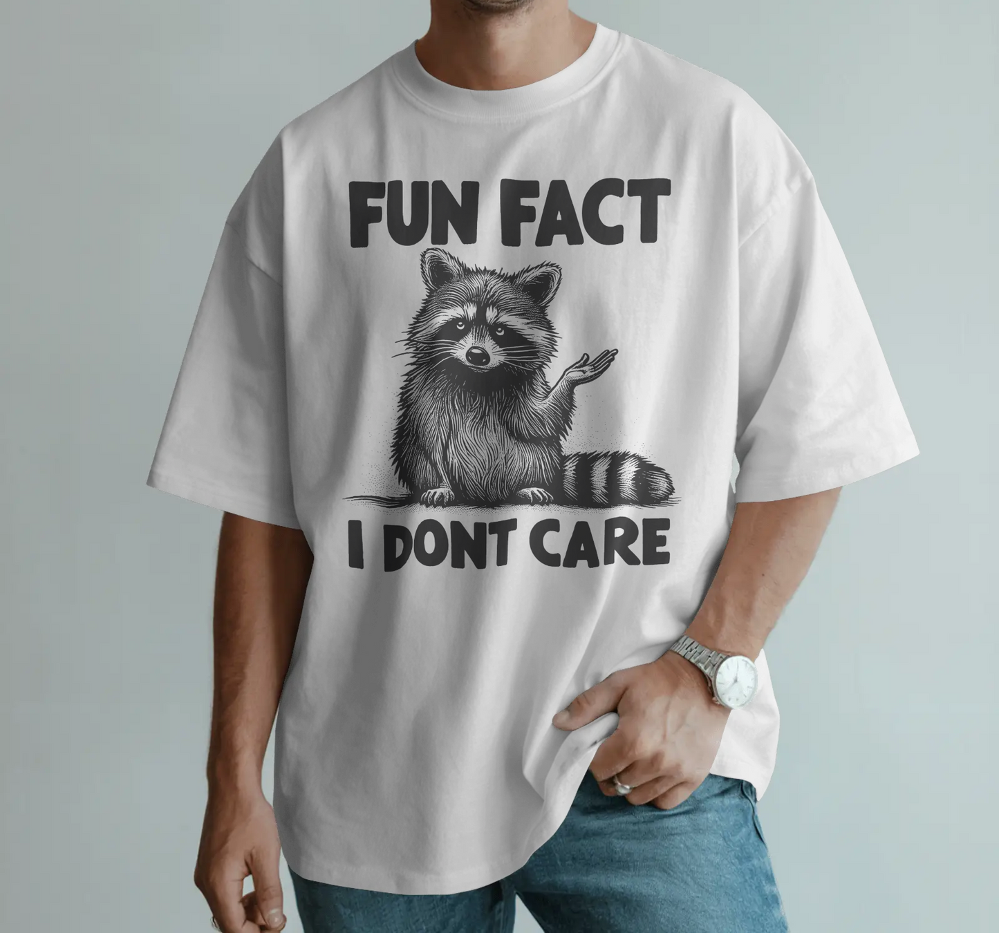 BISHAM FUN FACT RACOON TEE