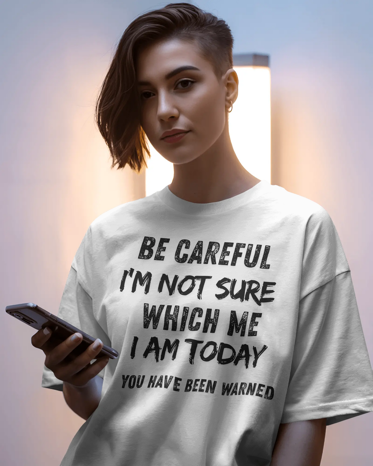 BISHAM BE CAREFUL EXPRESSIVE TEE