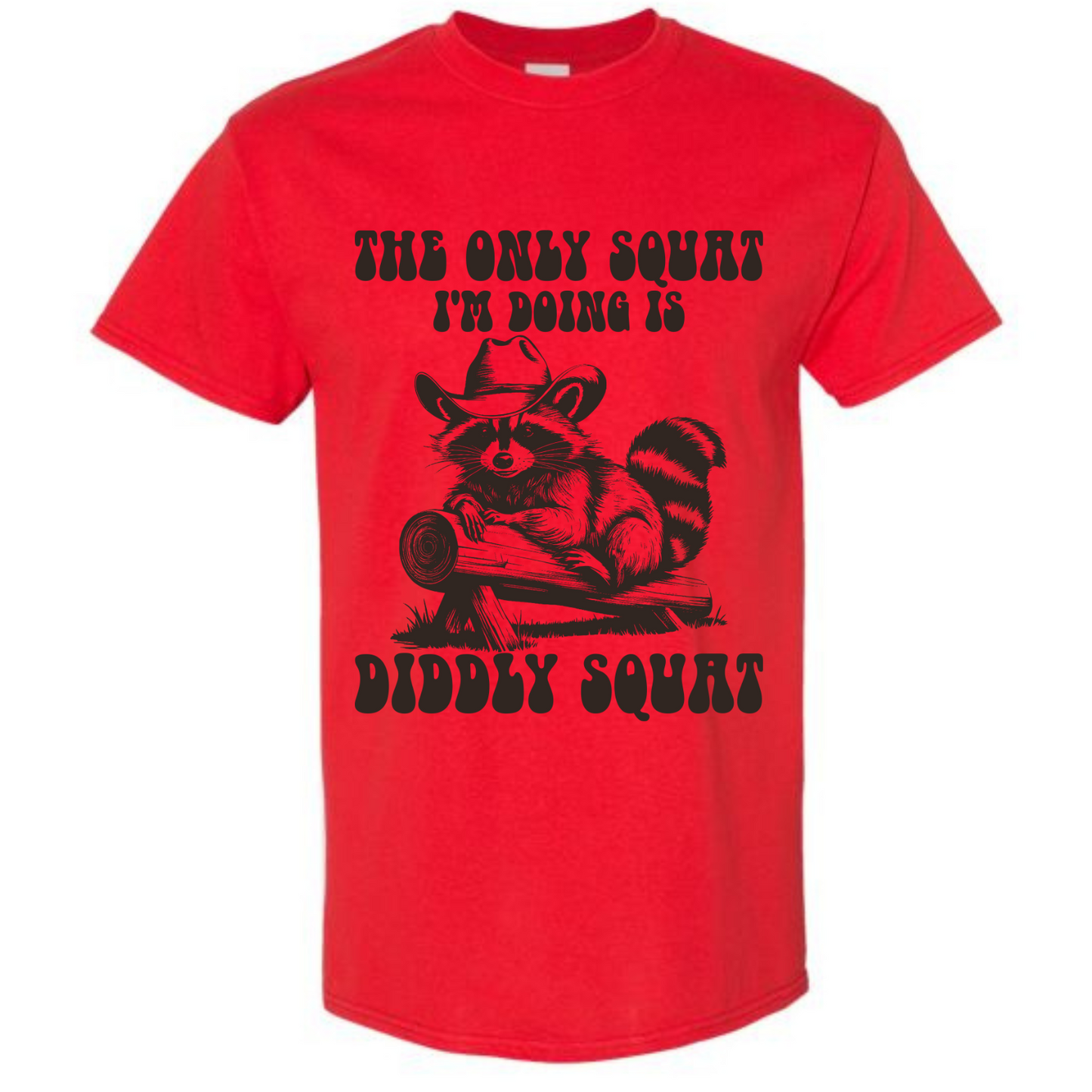 BISHAM DIDDLY SQUAT RACOON TEE