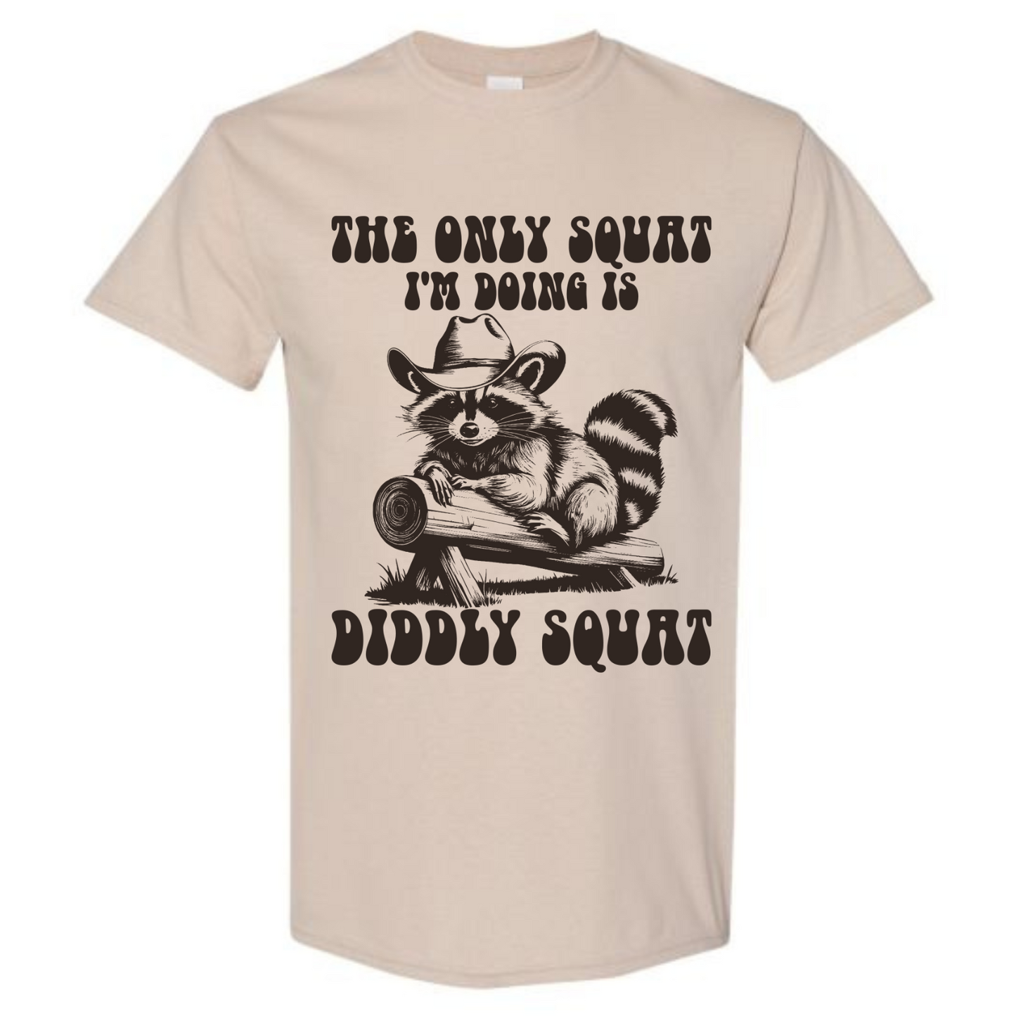 BISHAM DIDDLY SQUAT RACOON TEE