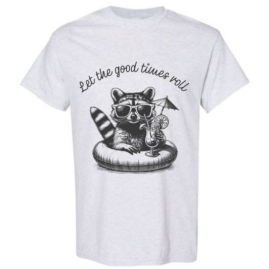 BISHAM LET THE GOOD TIMES ROLL RACOON TEE