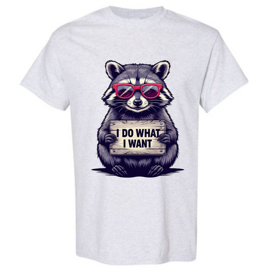 BISHAM I DO WHAT IWANT RACOON TEE