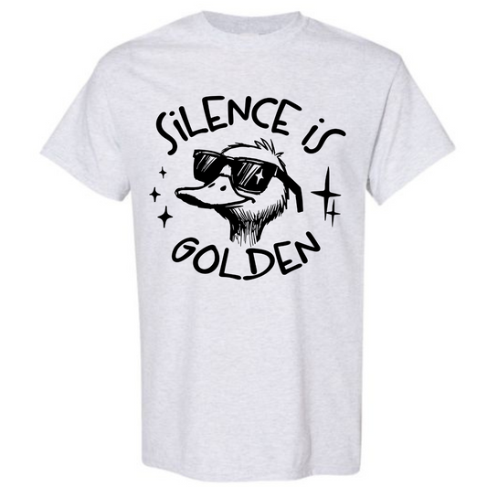 BISHAM SILENCE IS GOLDEN GOOSE TEE