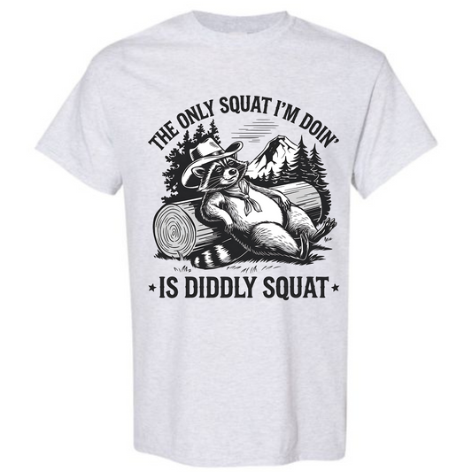 BISHAM DIDDLY SQUAT RACOON TEE