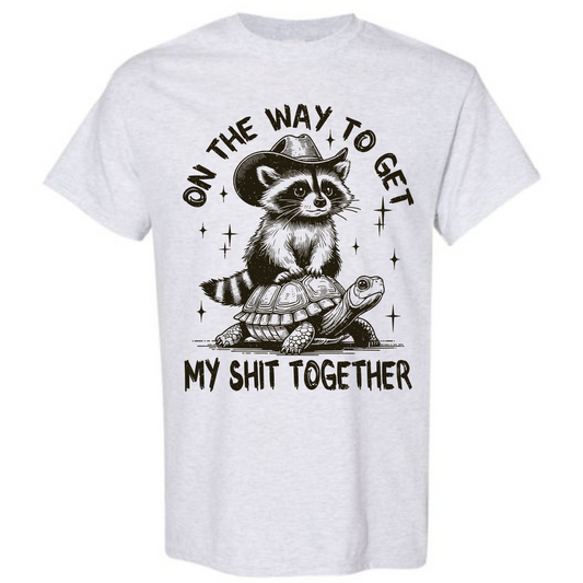 BISHAM SHIT TOGETHER RACOON TEE