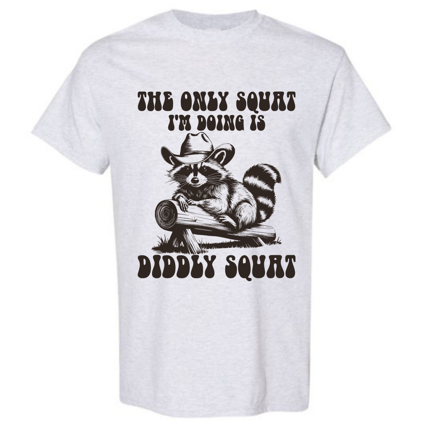 BISHAM DIDDLY SQUAT RACOON TEE