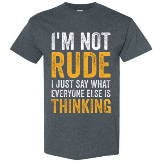 BISHAM I'M NOT RUDE  EXPRESSIVE TEE