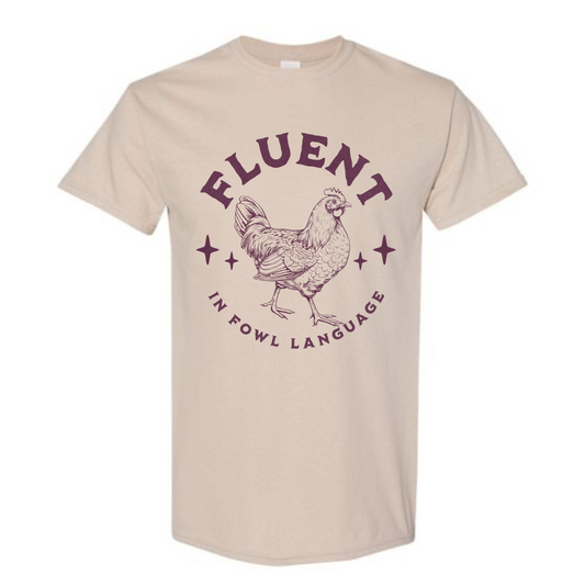 BISHAM FOWL LANGUAGE TEE