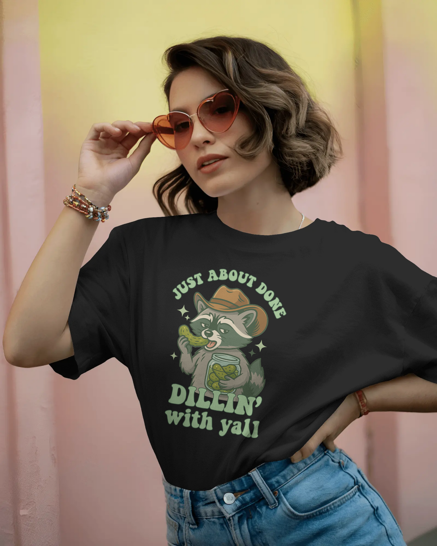 BISHAM DONE WITH YA'LL RACOON TEE