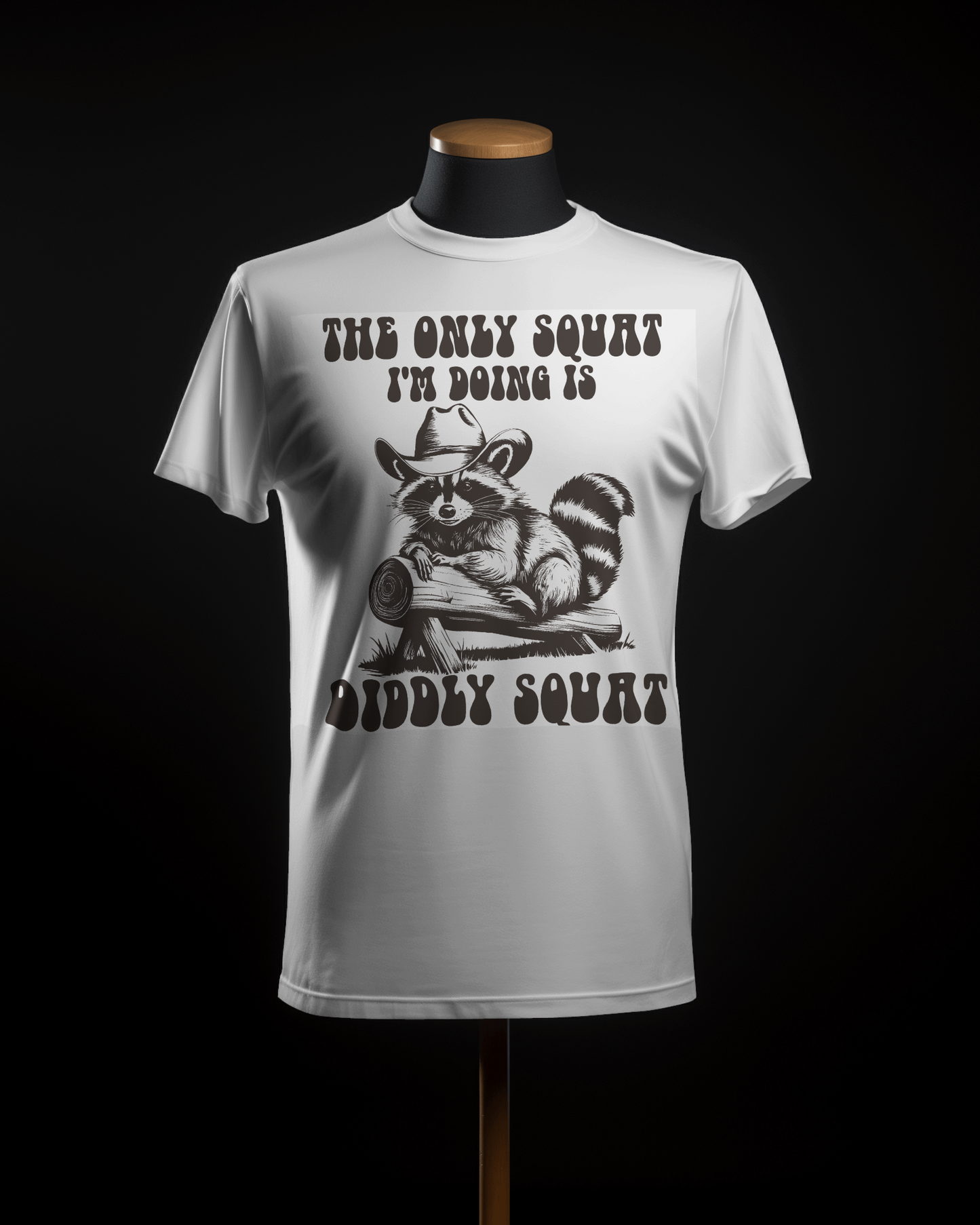 BISHAM DIDDLY SQUAT RACOON TEE